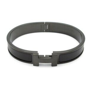 Hermès Click H So Bangle Black Hardware Ceramic